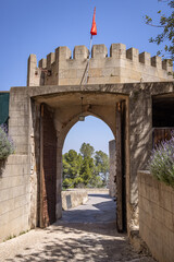 Entrance at Xàtiva Castle (Castillo de Xàtiva / Castell de Xàtiva), Xàtiva, Spain