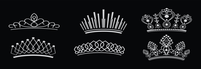 pageant crown vectors 