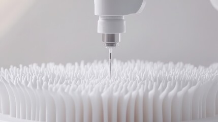 Automated precision tool works on biological material, advancing life science research and development.