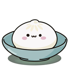 Steamed buns in a bowl