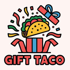 Taco gift box celebration
