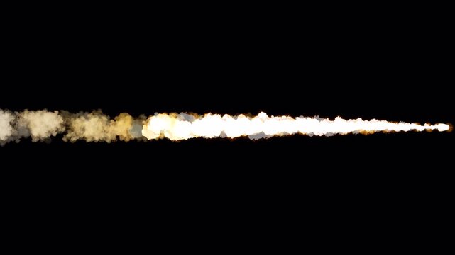 Missile R-77 Jetfire On Alpha Loop