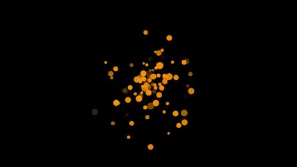 Golden glitter particles sparkle light animation with alpha channel loop. shiny glowing gold particles on transparent background. christmas gold gradient sparkle glitter dust particles.4k animation - Powered by Adobe