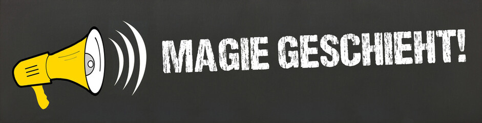 Naklejka premium Magie geschieht!
