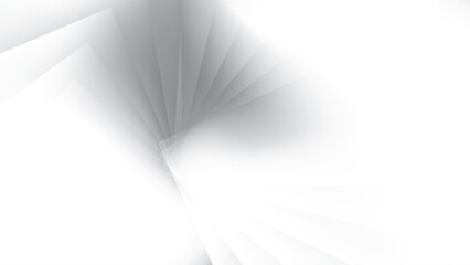 Abstract white and gray color, modern design stripes background with geometric shape and glowing light. Vector illustration.