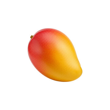 Juicy Mango Fruit Isolated on Black Background