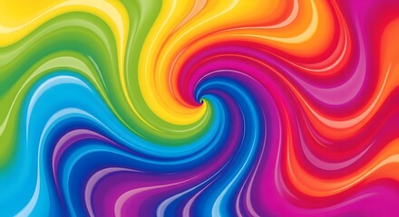 Colorful swirling rainbow spectrum abstract artistic background
