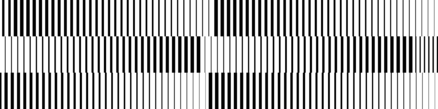 Gradient striped halftone texture vector background. Doppler effect wallpapper. Gradation lines pattern. Repeating fading black white parallel lines backdrop 10 eps