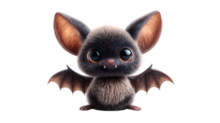 cute bat emoji with wide eyes