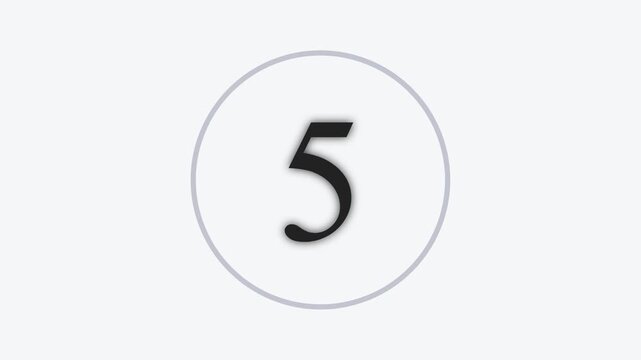 Minimalist Zen Countdown Timer 10 to 0 (4K) - Elegant, Clean Fixed-width Typography in White on Black. Perfect for Corporate Videos, Documentary Titles, and Cinematic Media Openers.