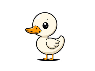 Cute Duck Cartoon Design Very Cool