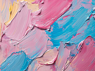 Abstract colorful paint texture featuring pink and blue hues