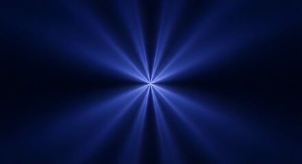 Abstract blue light rays bursting from center