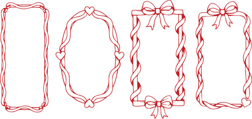 Set of hand drawn arrows in white background