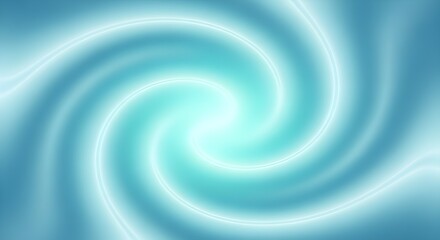 Abstract turquoise and white swirling light vortex background