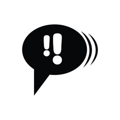 attention  logo icon illustration flat