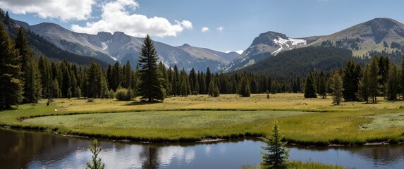 lake in the mountains