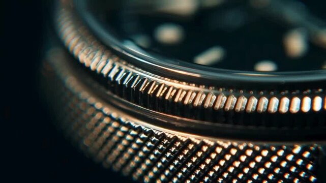 Intricate detail of a high end men s wristwatch a symbol of precision and timeless elegance with