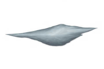 Abstract smoke or vapor swirls dynamically, evoking air movement or gas flow, against a clear backdrop