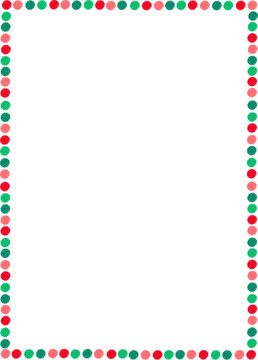 Christmas Rectangle, Square Frame Border
