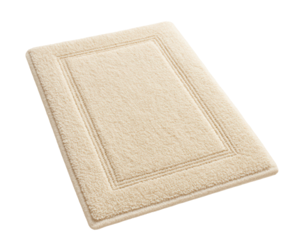 Highly absorbent cotton bath mat, perfect for family bathrooms.