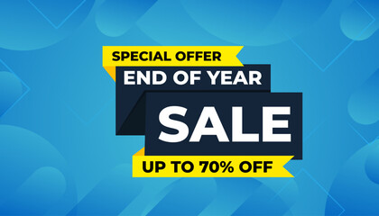 End Of Year sale banner template. stock clearance background.Year end banner template design for web or social media, Sale special offer. abstract vector design.