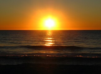 sunset at the beach