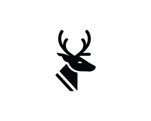 Deer symbol in geometric style