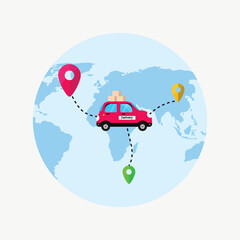 Black Friday Shopping Illustration