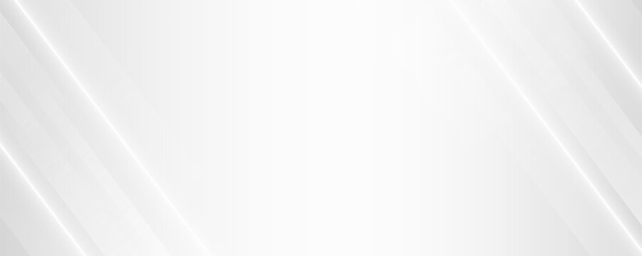 Diagonal grey gradient lines background. Abstract silver stripes wallpaper. Abstract gray tech backdrop. Oblique gris texture for graphic design, poster, banner, flyer, brochure, presentation. Vector