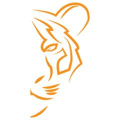 Majestic Wild Tiger Apex Predator Drawing