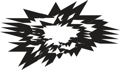 black and white abstract flower