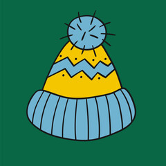 Christmas icon. Design for postcards, flyers, banners