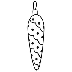 Christmas icon. Design for postcards, flyers, banners