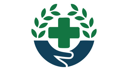 Healthcare support symbol logo