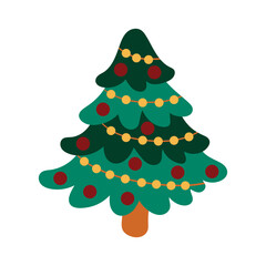 Christmas icon. Design for postcards, flyers, banners