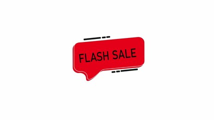 Limited time sales promotion. 50% off. Flash sale motion graphic video text.