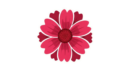 Pink flower illustration
