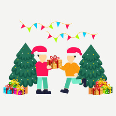 Christmas flat illustration