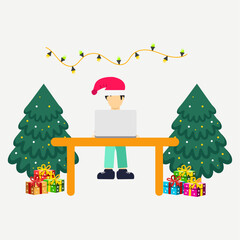 Christmas flat illustration