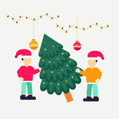 Christmas flat illustration