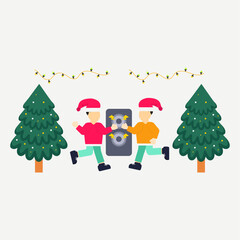 Christmas flat illustration