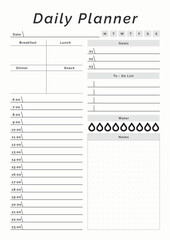 Minimalist Daily Planner for Organized Productivity