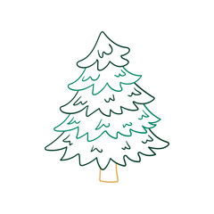 Christmas icon. Design for postcards, flyers, banners