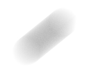 soft diagonal grainy shape forms a bright textured cloud that drifts gently across a clean white