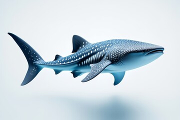 Majestic Whale Shark Swimming in Clear Water - Underwater Wildlife