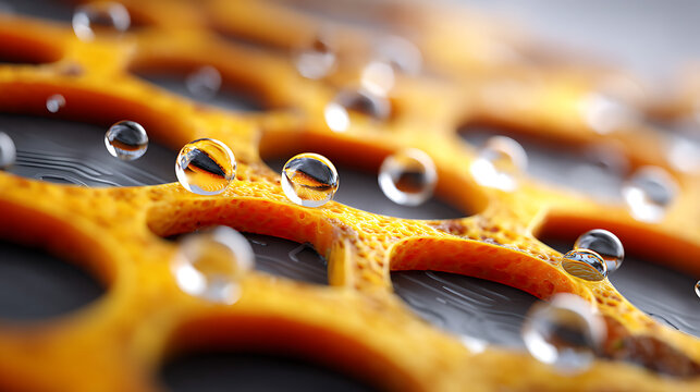 Futuristic smart orange with embedded digital interface, fruit technology concept, AI sensor illustration, modern citrus innovation design blending agriculture with high-tech digital elements