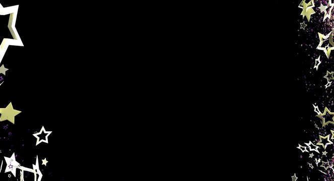 Abstract star design on a black background, perfect for adding a touch of elegance to any creative project. Ideal for design