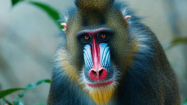mandrill monkey in the wild video