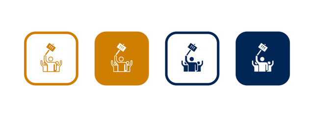 revolution icon vector illustration. revolution icon in flat style.